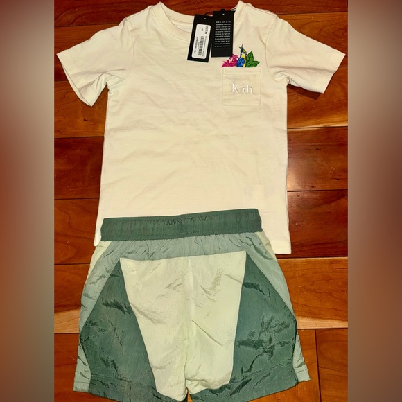 NWT Kith Green Swim Shorts and Cream Top Set - Picture 6 of 6